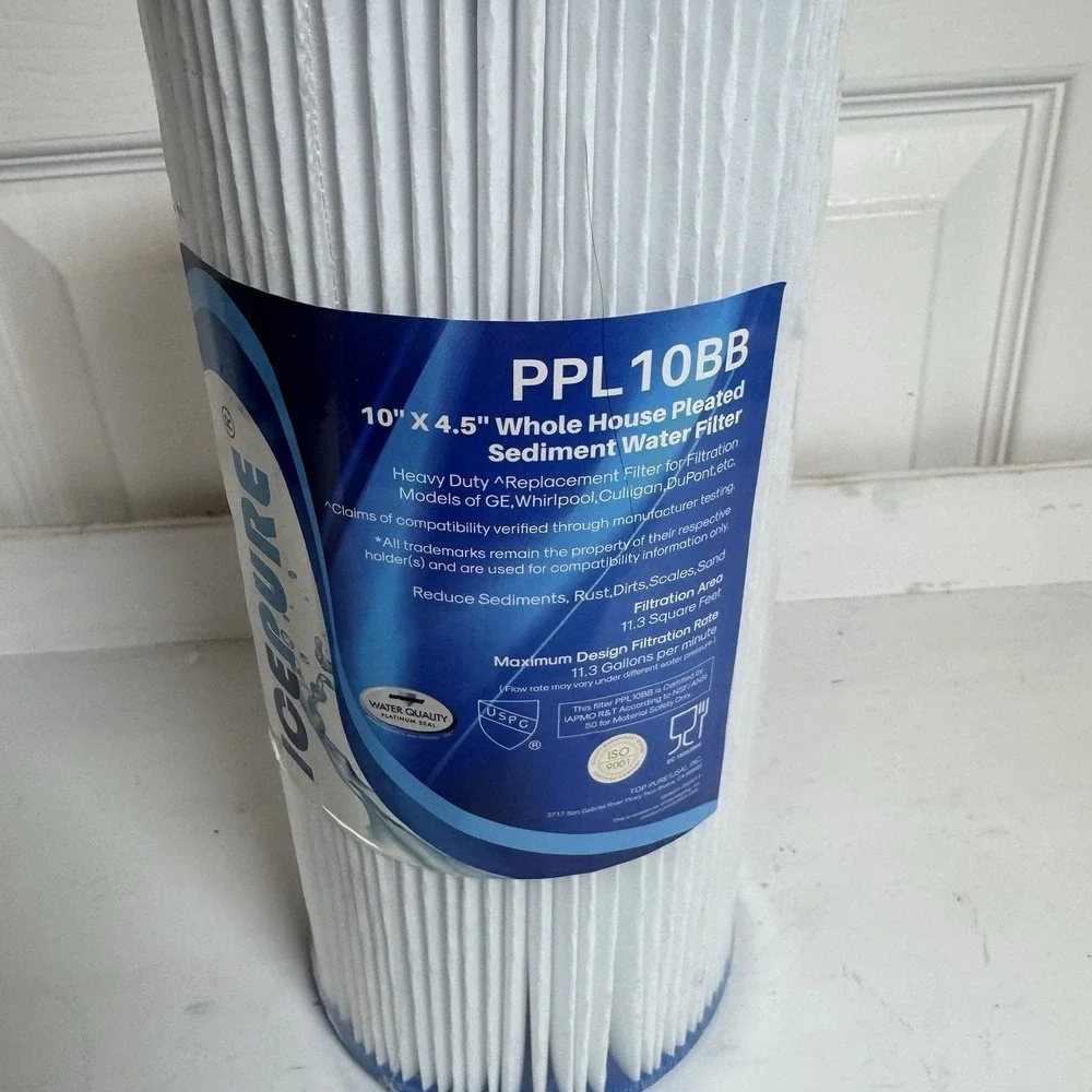 PPL10BB Whole House Pleated Sediment Filter 10